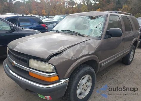 2000 Chevrolet Blazer Ls from USA, damaged, VIN 1GNDT13WXY2308038